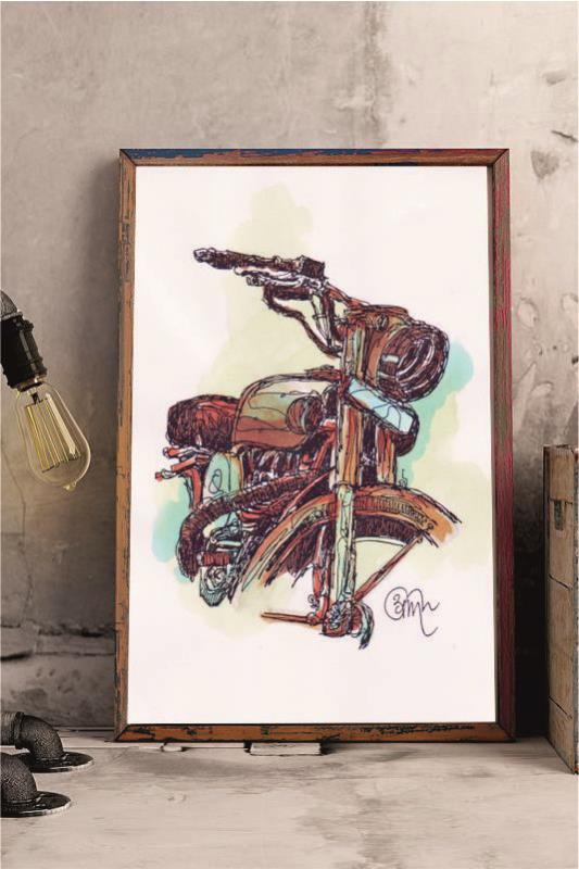 Classic 350 Digital Print with Frame - Poppins Store Products