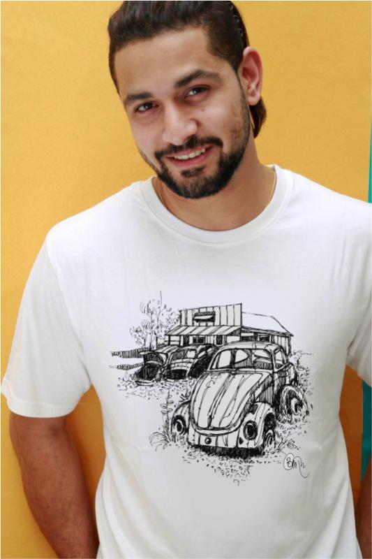 Car Garage Cotton T-Shirt for Men - Poppins Store