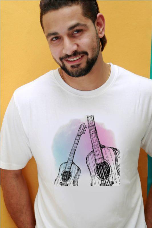 Guitar Cotton T-Shirt for Men - Poppins Store Products