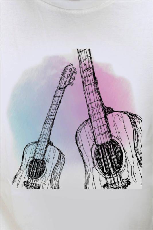 Guitar Cotton T-Shirt for Men - Poppins Store Products