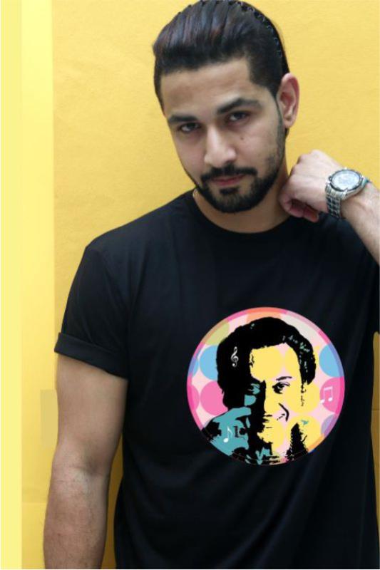 Kishore Kumar  Cotton T-Shirt for Men - Poppins Store
