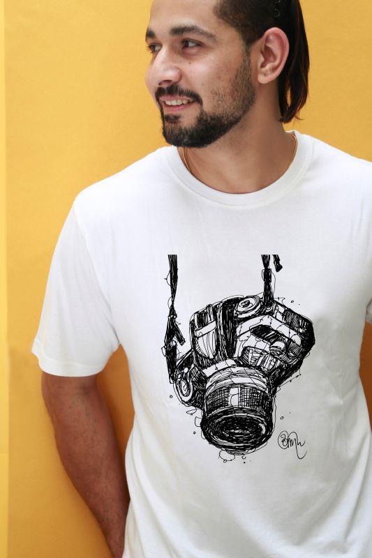 Camera Cotton T-Shirt for Men - Poppins Store